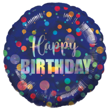 Standard Iridescent Hbd Party Dots